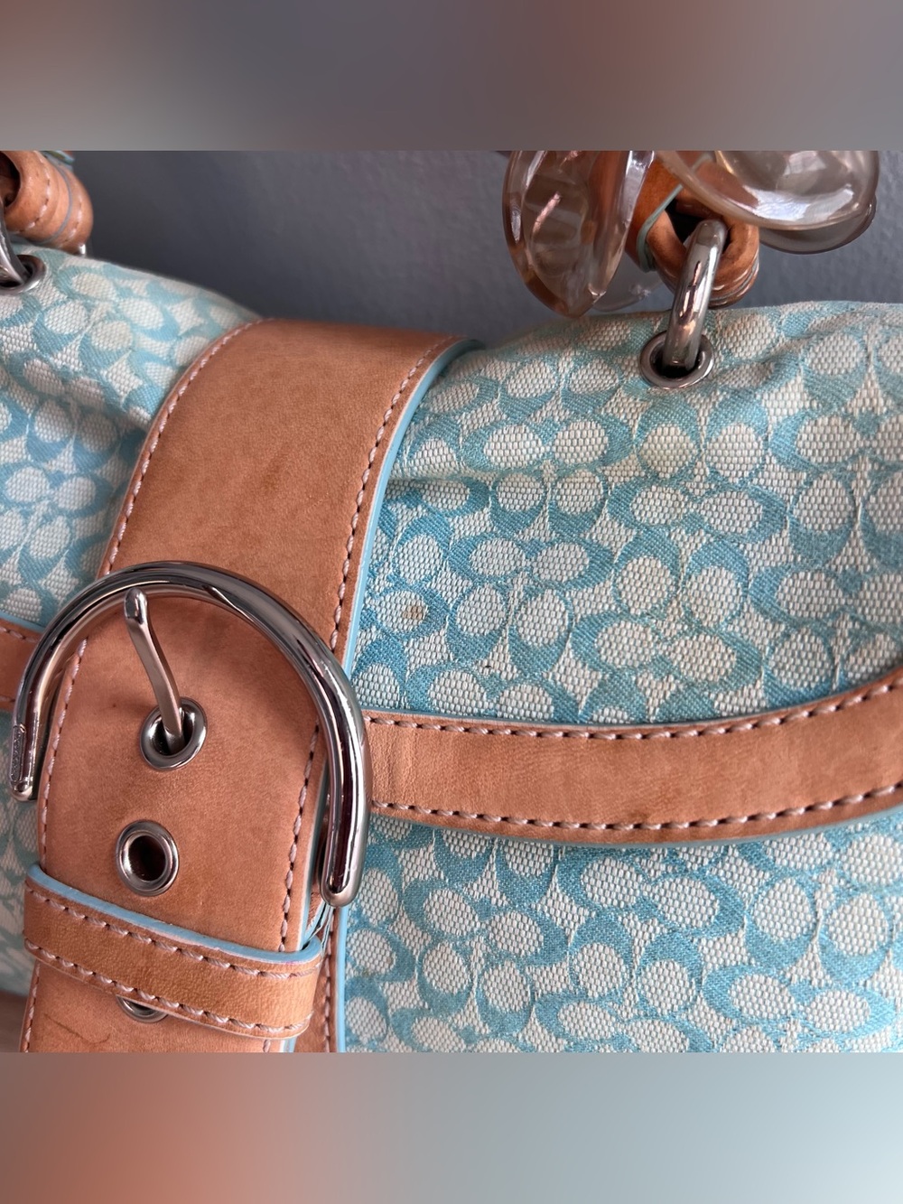 2003 Vintage Coach Jacquard Medium Soho Bag - Picture 2 of 8